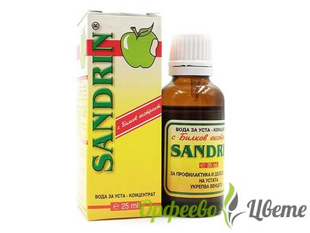 НАТУРАЛНА КОЗМЕТИКА  Устна хигиена Сандрин, вода за уста, концентрат, 25 мл./ Sandrin 25 ml 